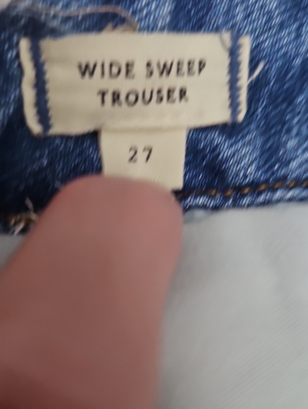 Madewell Wide Sweep Trouser High-Waisted Denim Jeans - Picture 10 of 12